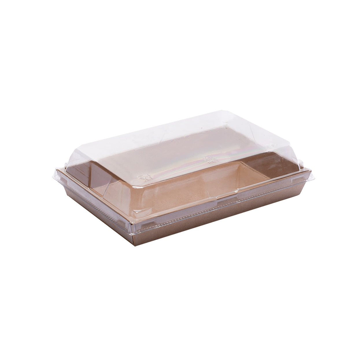 Scatole per Alimenti in Cartoncino con Coperchio in Plastica trasparente