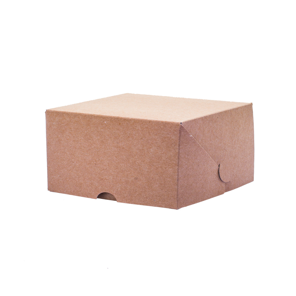 Scatola per Dolci monoporzione quadrata kraft Avana