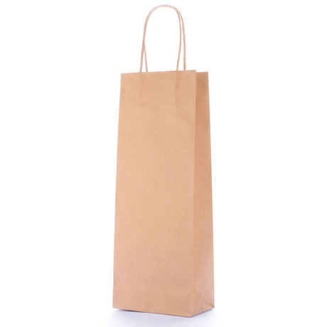 Shopper Biokraft Cordino Bordo Risvoltato Per Bottiglie