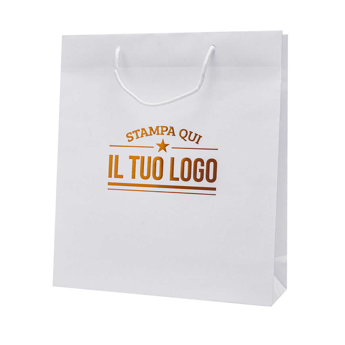 Shopper Carta Lusso Boutique Personalizzabile