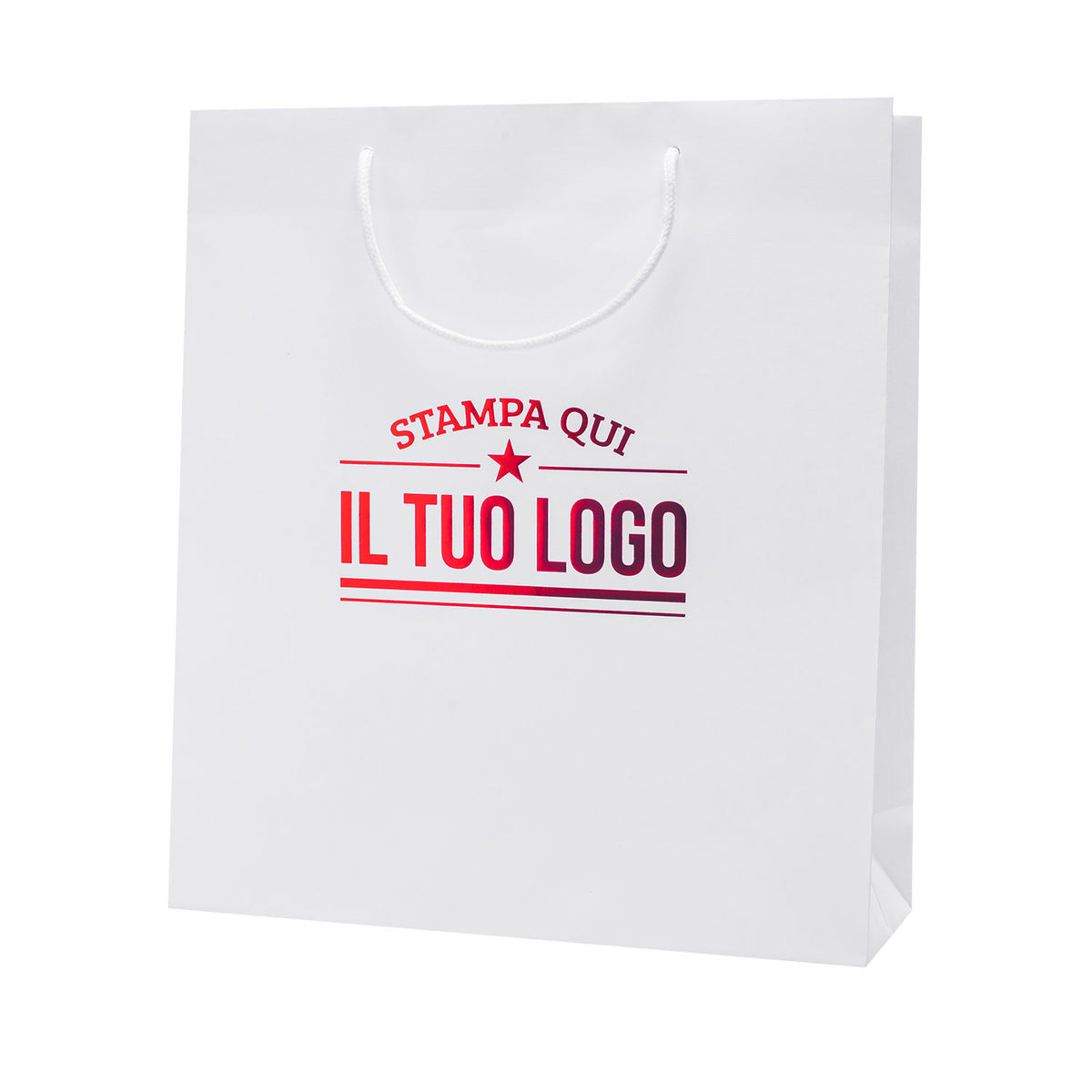 Shopper Carta Lusso Boutique Personalizzabile