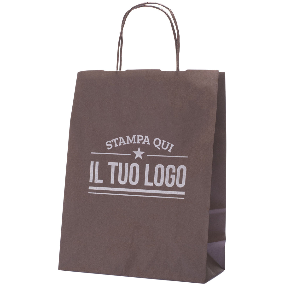 Buste Shopper Carta Marrone Personalizzata