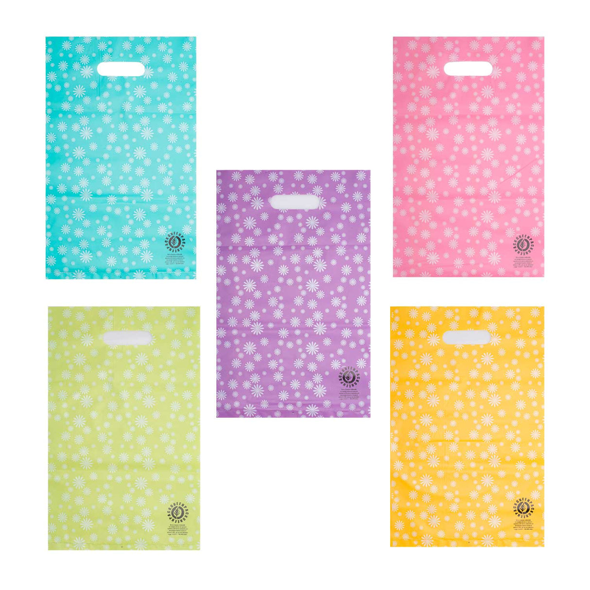 Shopper Plastica Fiorellini Mix