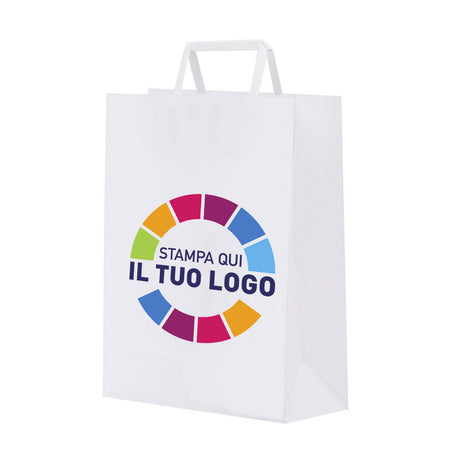 Shopper Carta Logo a Colori 1-2 Lati Piattina