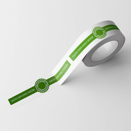 Sigillo di Garanzia Adesivo in Rotolo