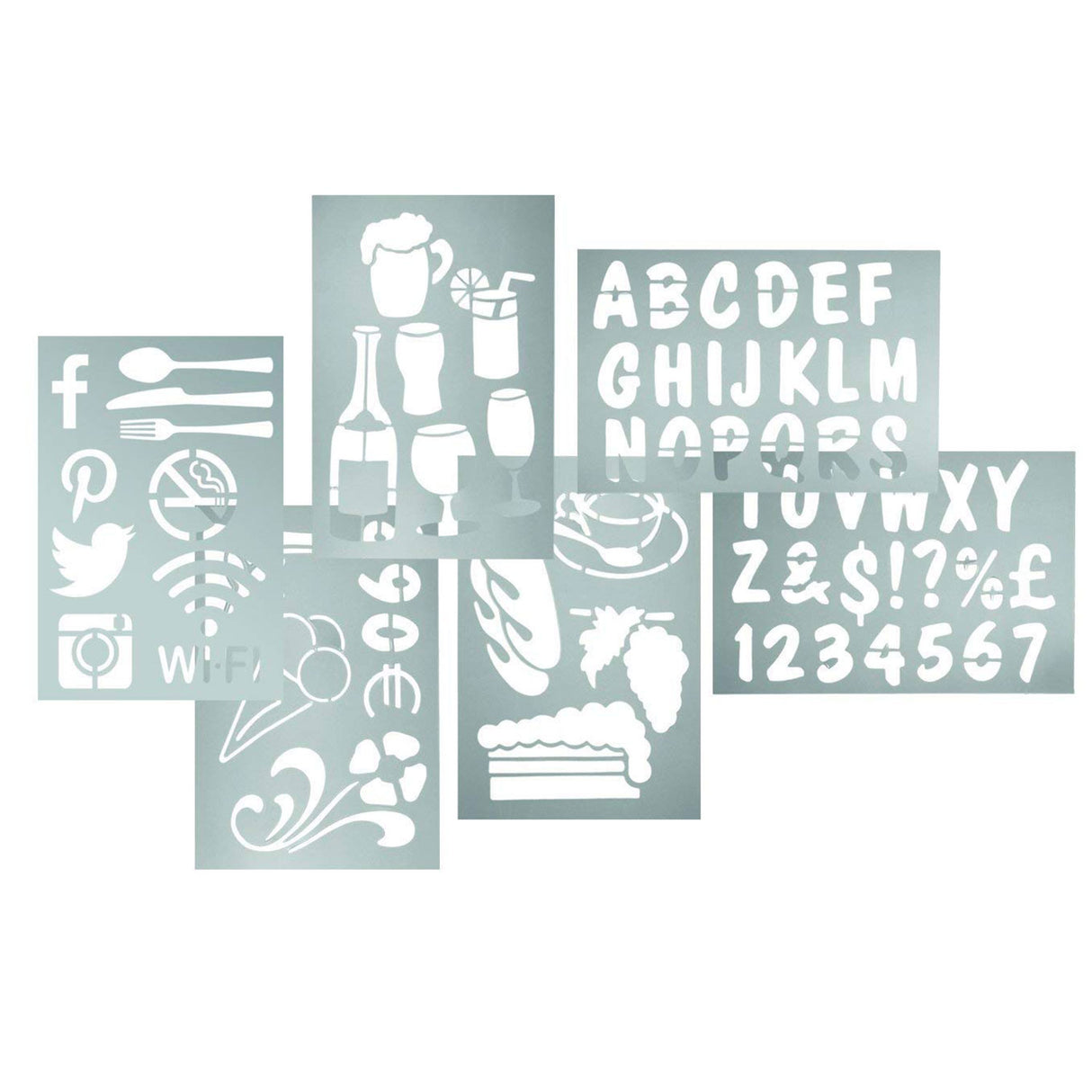 Stencil per Lavagne 6 pezzi