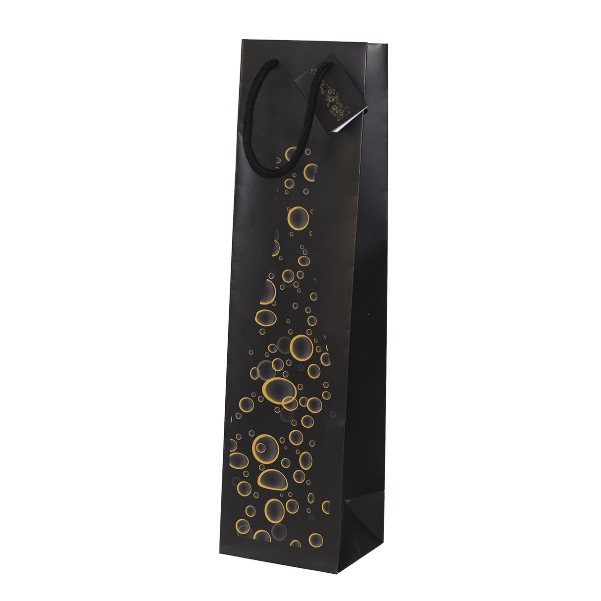 Shopper Wine Elegance Black Per Bottiglie