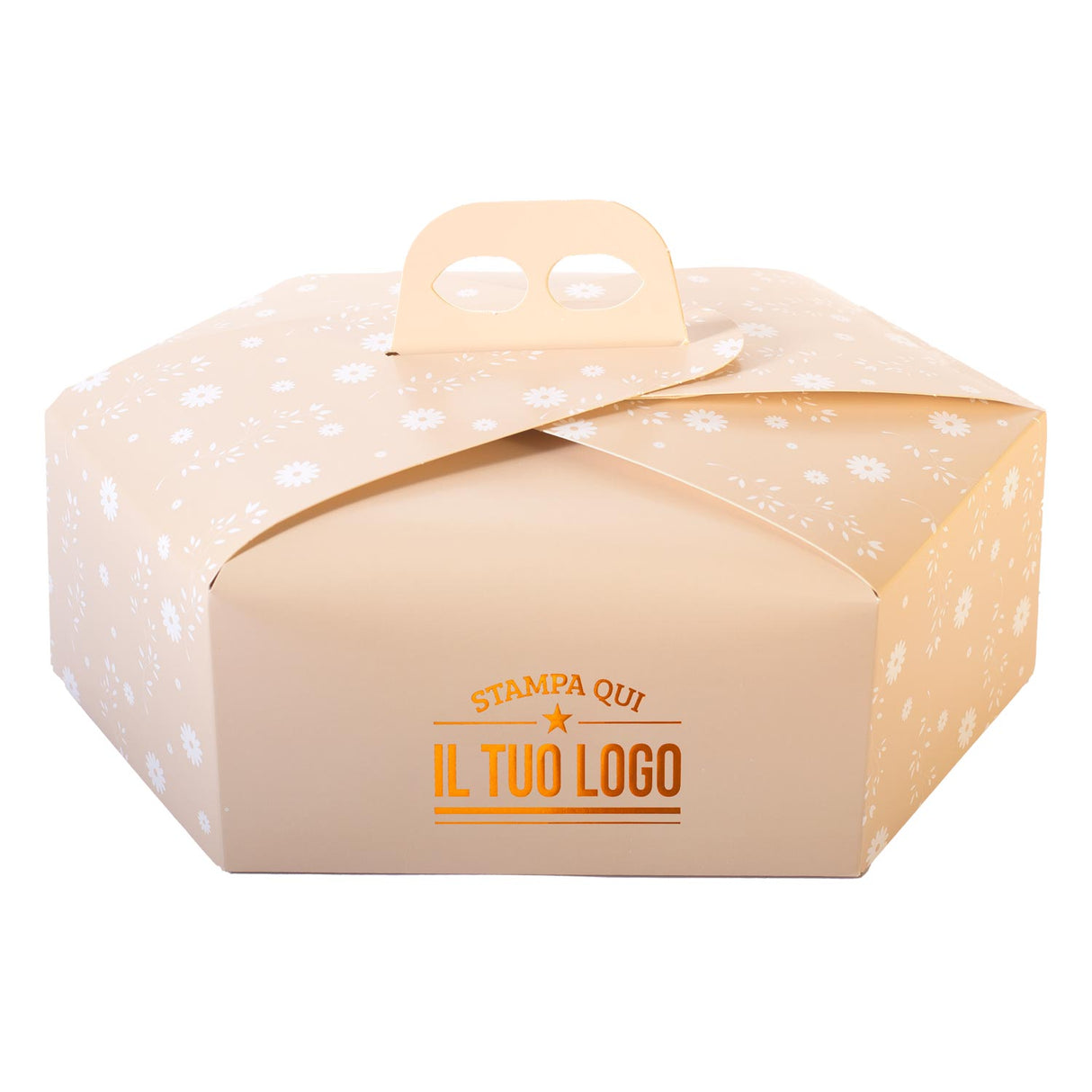 Scatola Colomba Esagonale Margherita Personalizzat