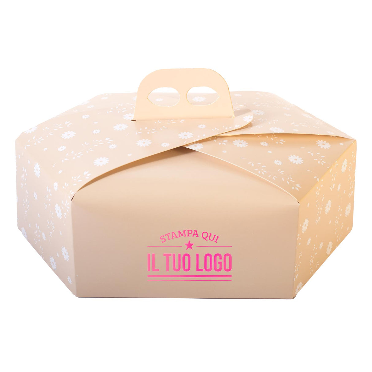 Scatola Colomba Esagonale Margherita Personalizzat