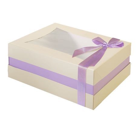 Scatola Lusso c/finestra e nastro per Colomba 1 kg