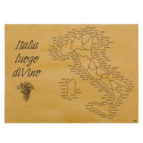 Tovaglietta Cartapaglia Italia di Vino