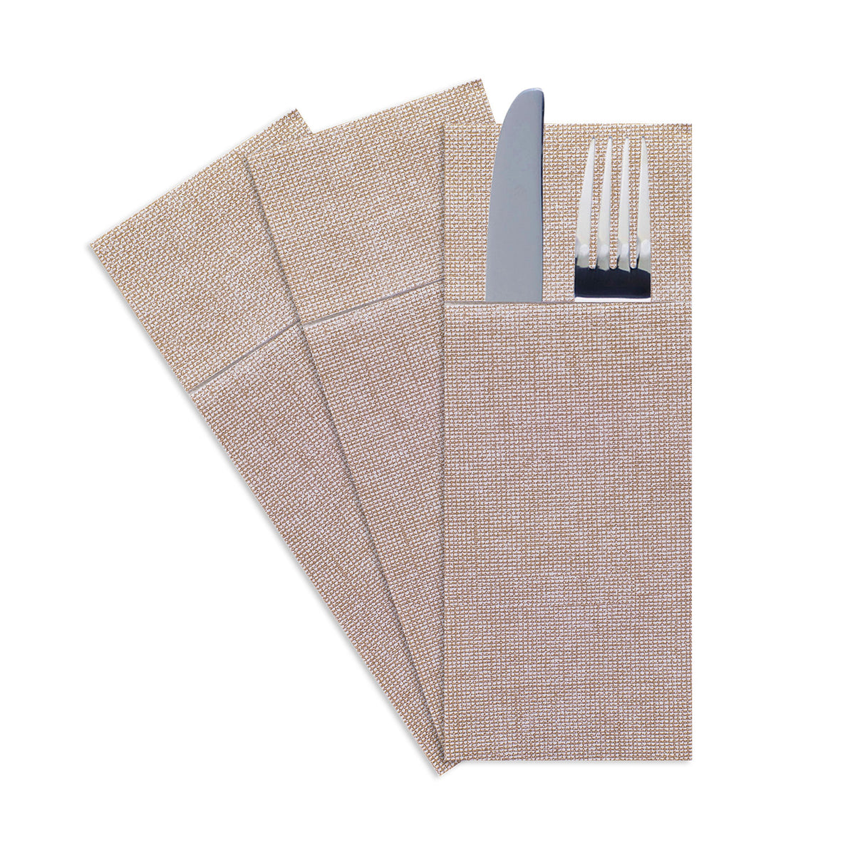 Tovaglioli Portaposate Iuta Cappuccino