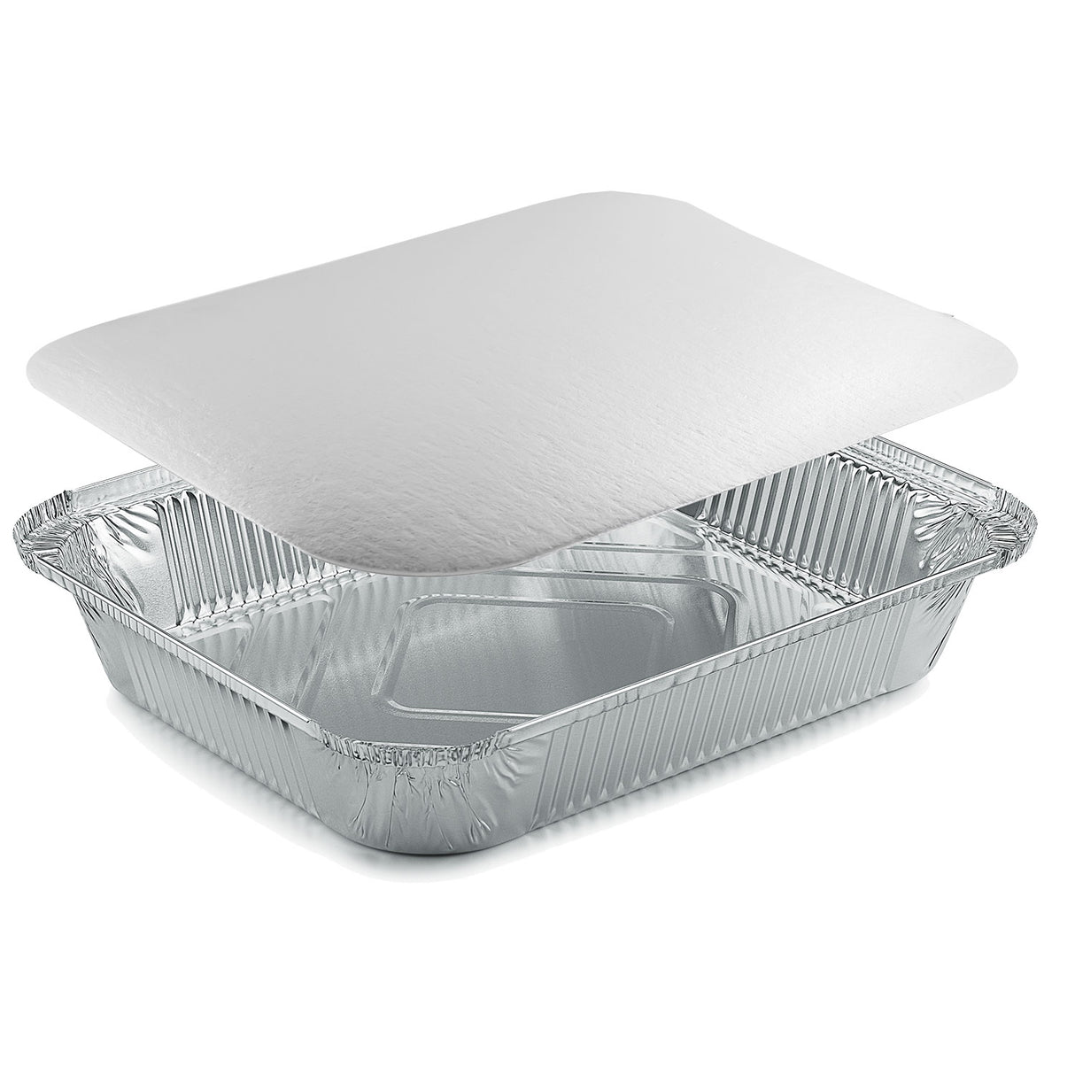 Vaschetta di Alluminio con Coperchio Bordo L