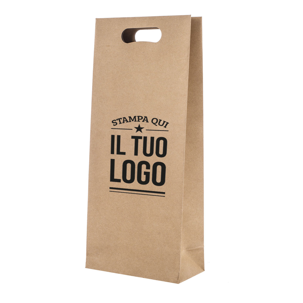 Shopper Natural Personalizzata Manico Fagiolo