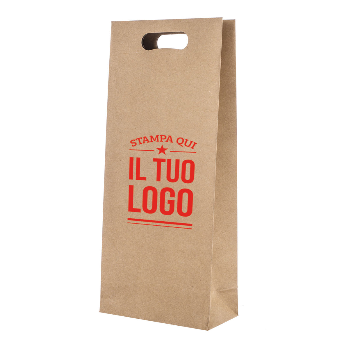 Shopper Natural Personalizzata Manico Fagiolo