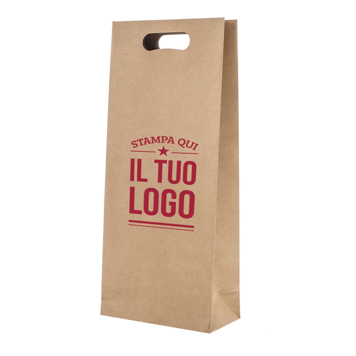 Shopper Natural Personalizzata Manico Fagiolo