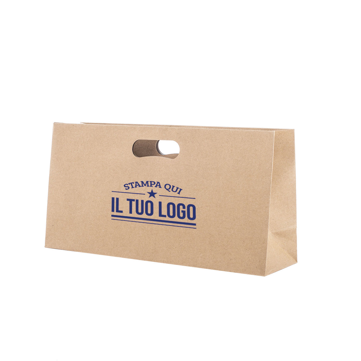 Shopper Natural Personalizzata Manico Fagiolo