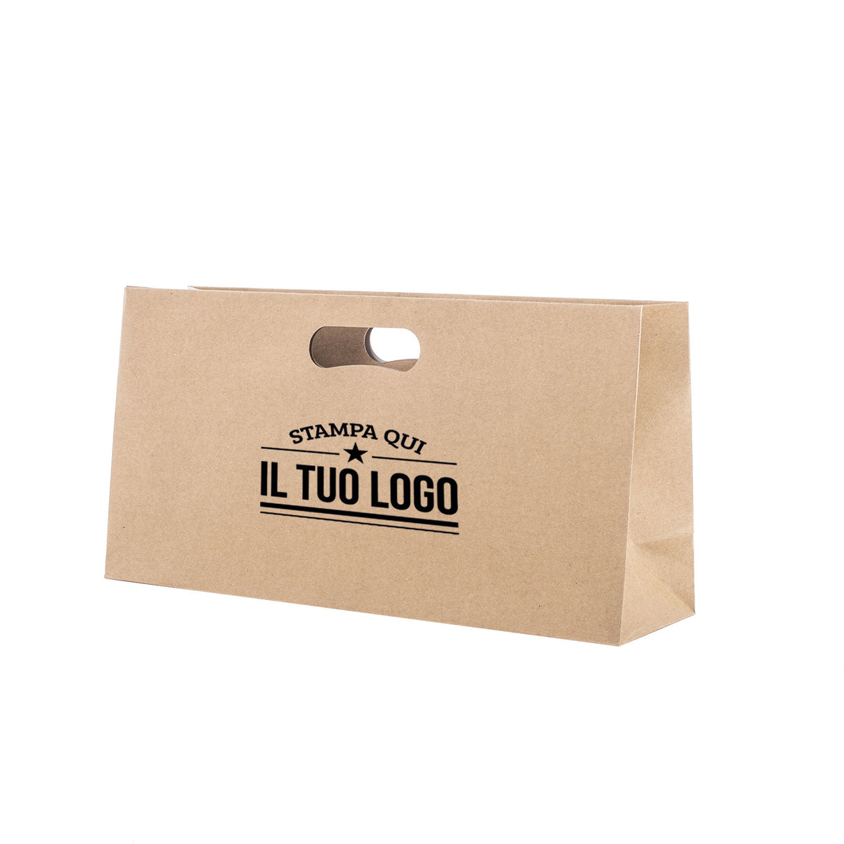 Shopper Natural Personalizzata Manico Fagiolo