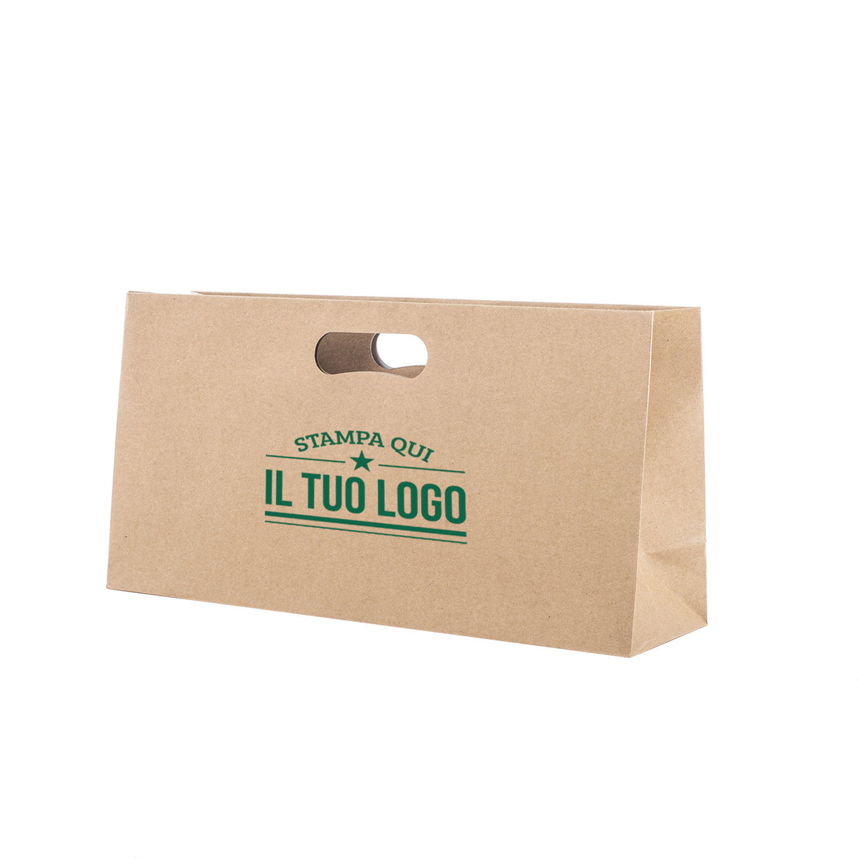 Shopper Natural Personalizzata Manico Fagiolo