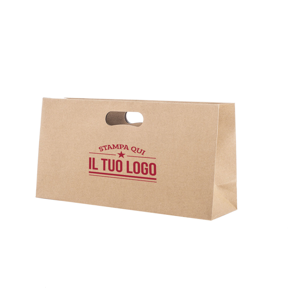 Shopper Natural Personalizzata Manico Fagiolo