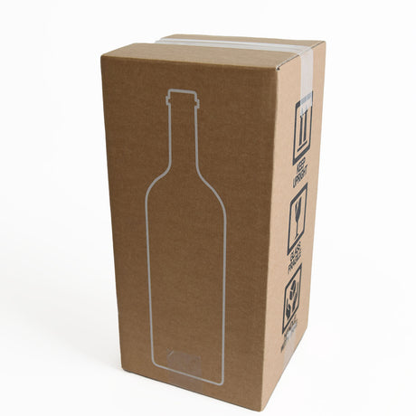 Scatola Nakpack Spedizione Bottiglie Magnum Avana