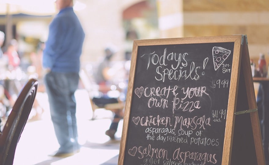 Come disegnare il menu alla lavagna