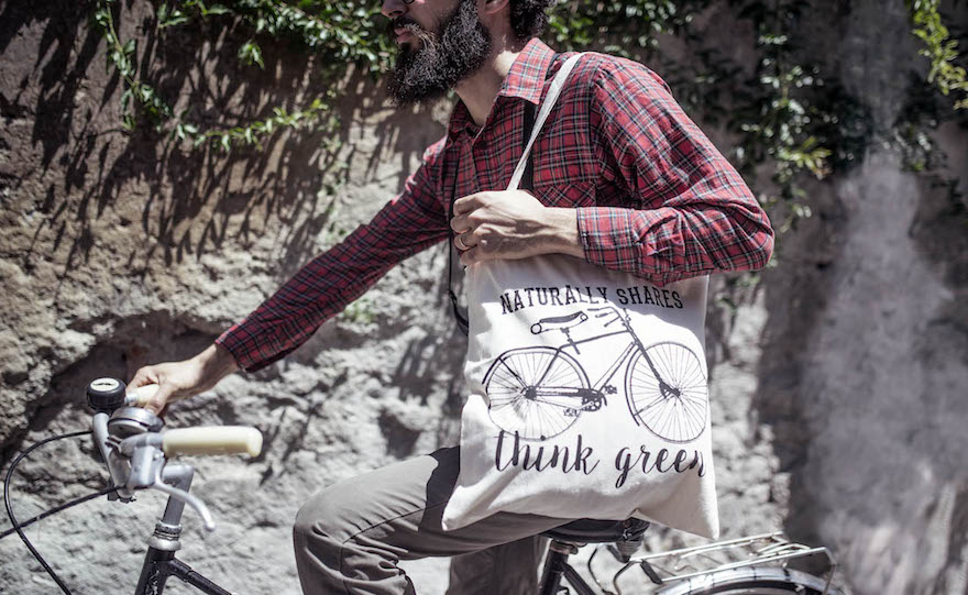 Scatole Design Tote Bag In Cotone Benson Boone, Shopper Riutilizzabile, Stampata A Mano UK, Ecologica - 2