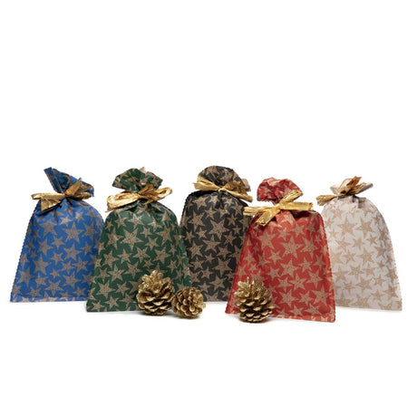 Buste Regalo Mille Stelle Carta PE Impermeabile Mix