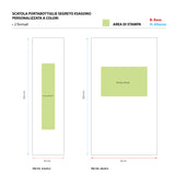 Scatola Portabottiglie Segreto Esagono Personalizzata a Colori