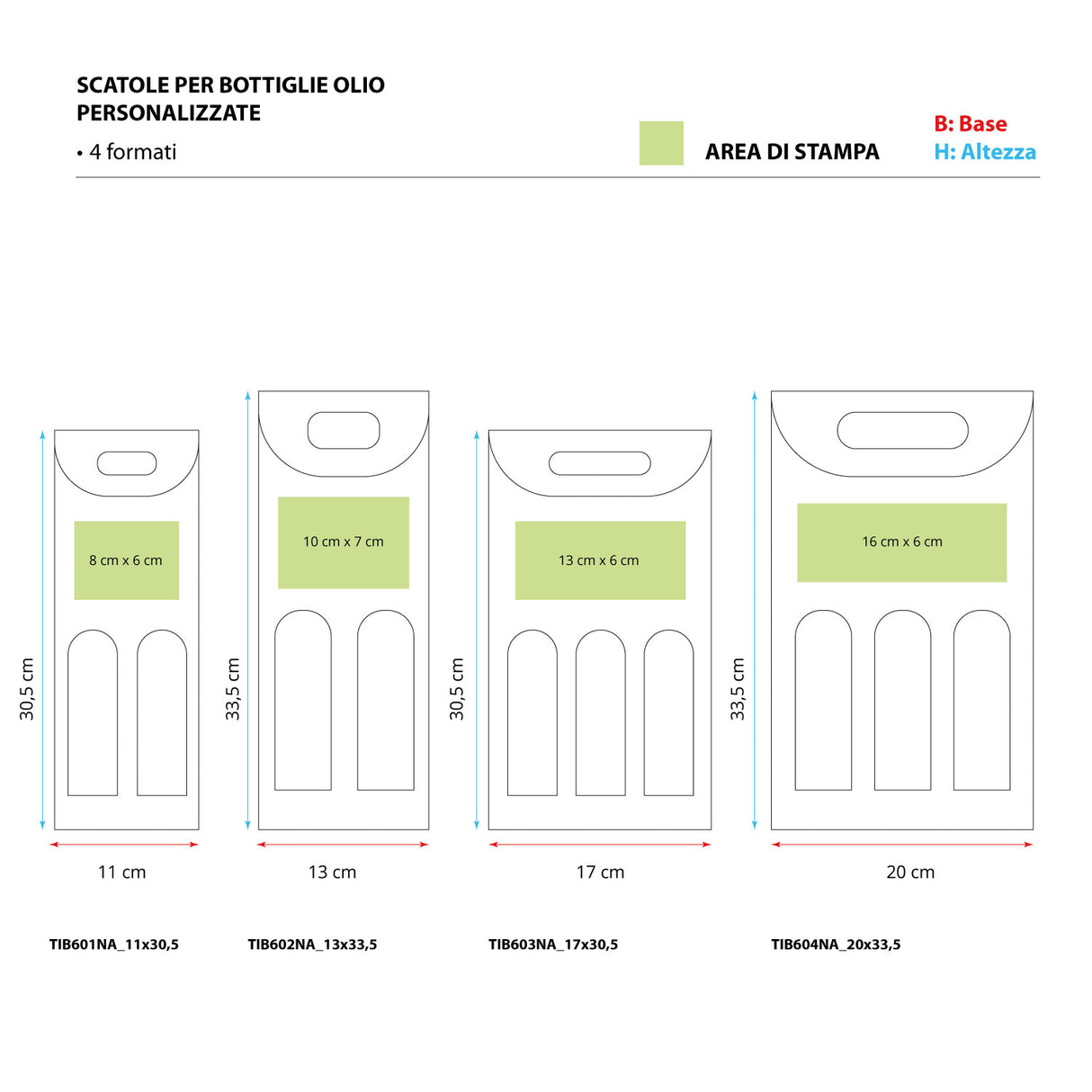 Scatole per Bottiglie Olio Personalizzate