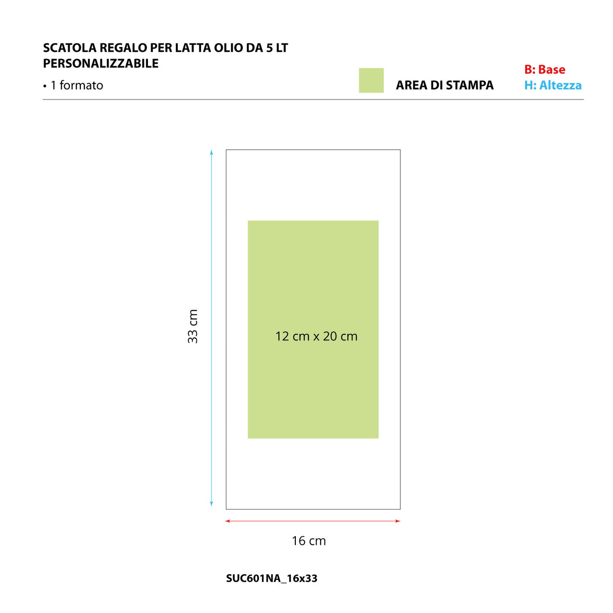 Scatola Regalo per Latta Olio da 5 lt Personalizzabile