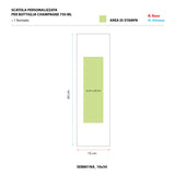 Scatola Personalizzata per Bottiglia Champagne 750 ml