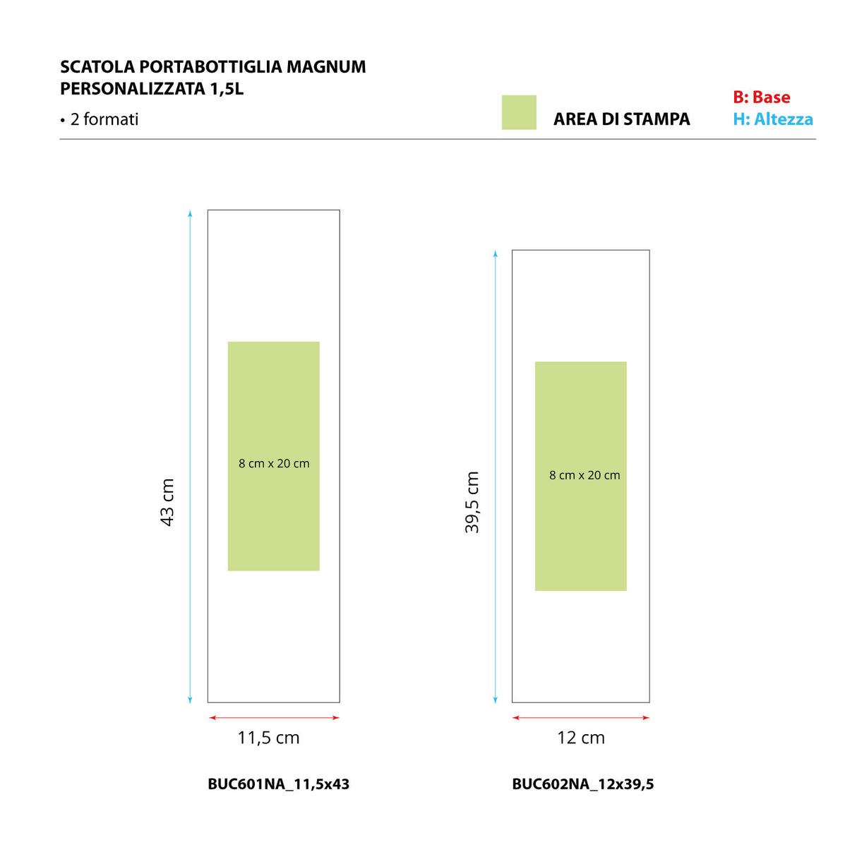 Scatola Portabottiglia Magnum Personalizzata 1,5L