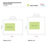 Scatola Portapanettoni Maioliche Personalizzabile, con Cordini Oro