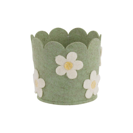 Set 2 Cestini in Feltro Fiorellini