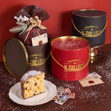 Boîte à panettone design rétro personnalisable