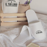 Ciabattine di Cortesia con sacchetto Personalizzabili