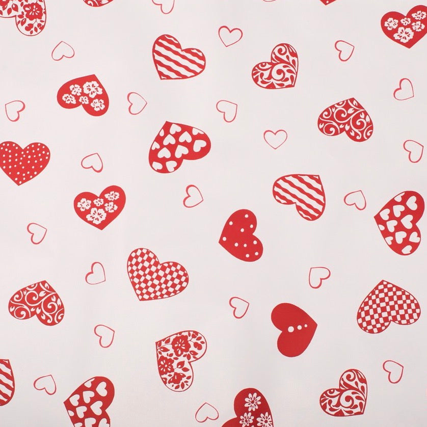 Buste Regalo Fantasia Cuori Rosso