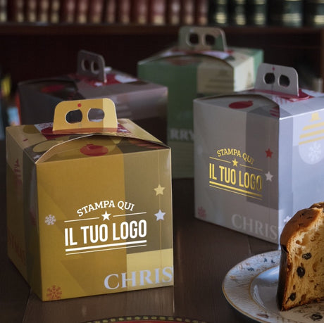 Scatole Panettone Merry Christmas Personalizzabili