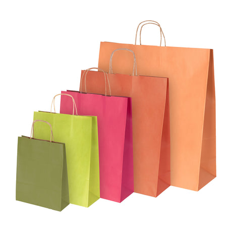 Shopper Carta Colori Autunno Manico in Cordino