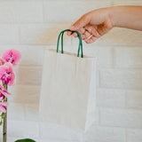 Buste Shopper Carta Erba con Manici in Carta Ritorta