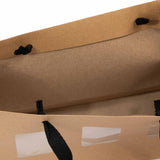 Shopper Carta Portavasetti con Finestra e Manici in Cotone Nero
