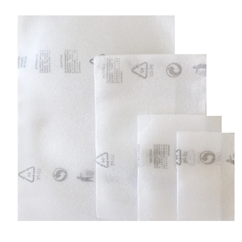 Sacchetti Protettivi in Plastica Polietilene Espanso Bianco