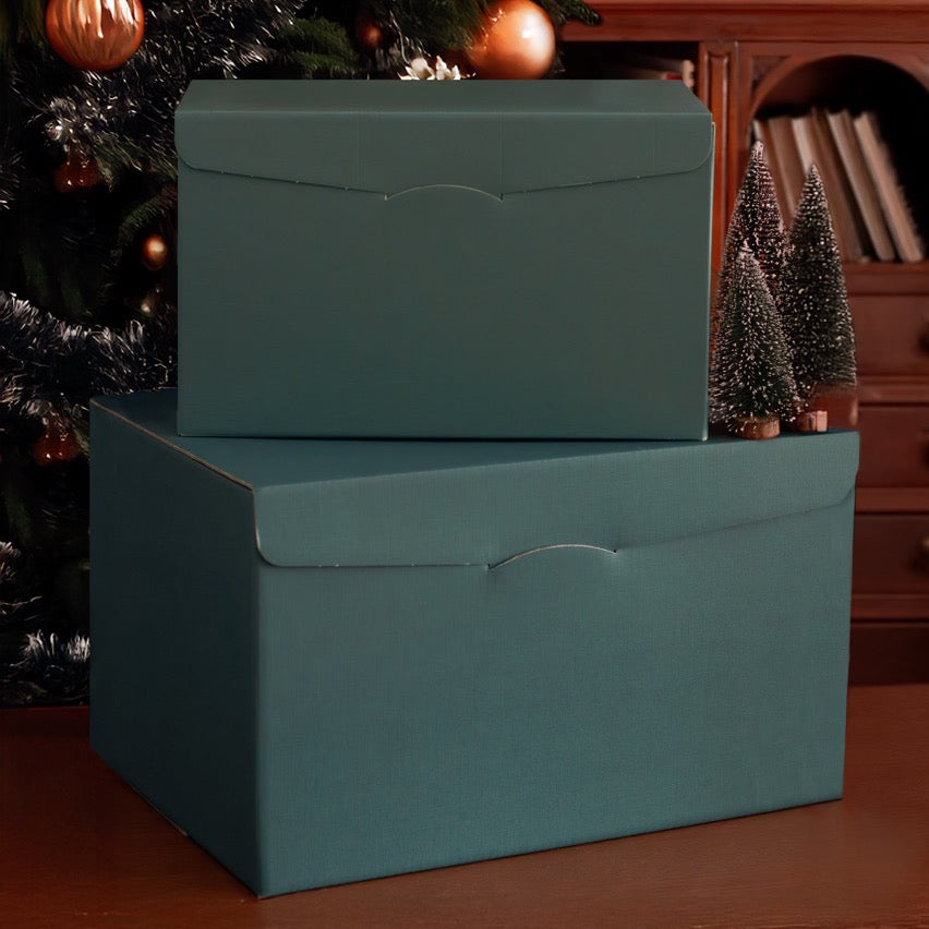 Scatola Regalo Scrigno Fibra Verde