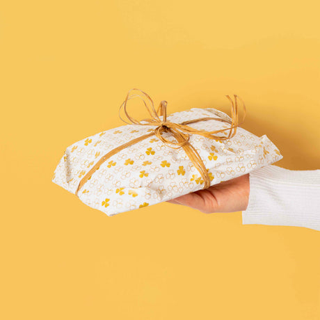 Carta Pelle Aglio Fantasia Trifoglio