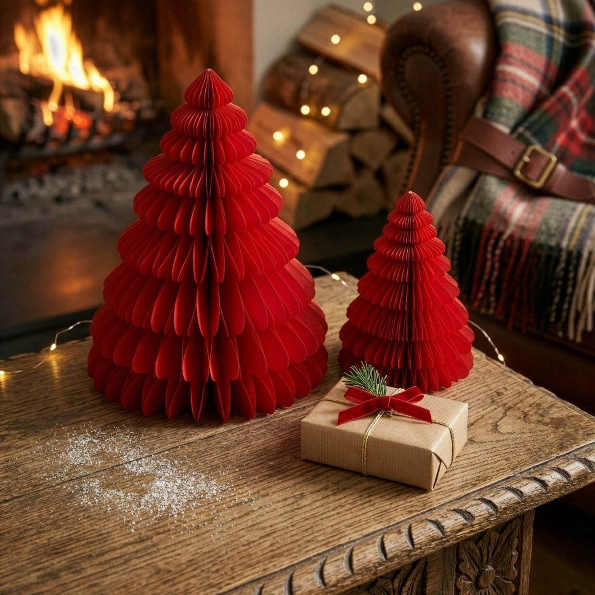Sapin de Noël en papier avec aimant