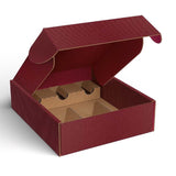 Cofanetto Porta Bottiglie Onda  linea Burgundy