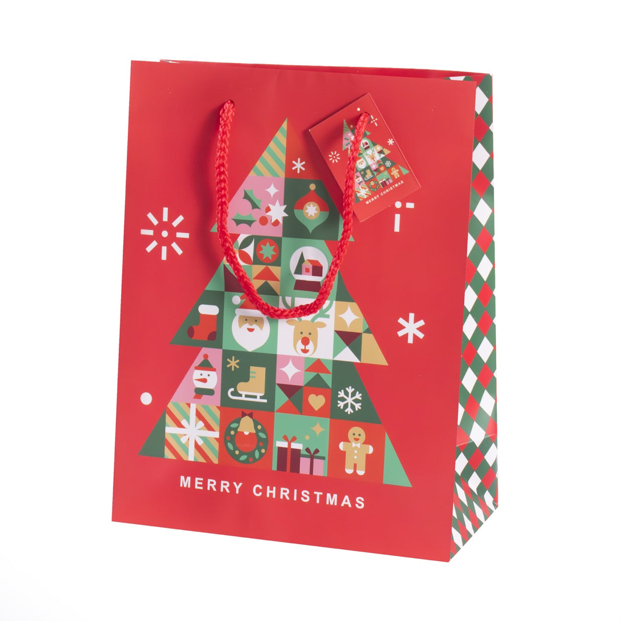 Busta Shopper Joy Merry Christmas