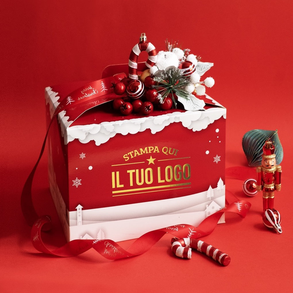 Omada Design Panettone-Glocke Mit Tablett – Transparente Haube, 25 Cm Innen – Trendy Linie In Rot