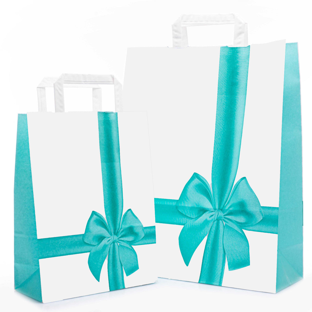 Shopper Carta Fantasia Fiocco Acquamarina